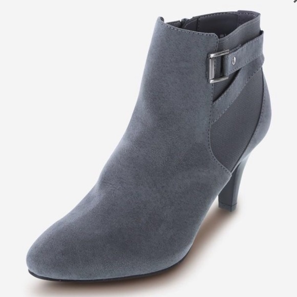 dexflex comfort Shoes - Gray Dress Boot Wide Width
